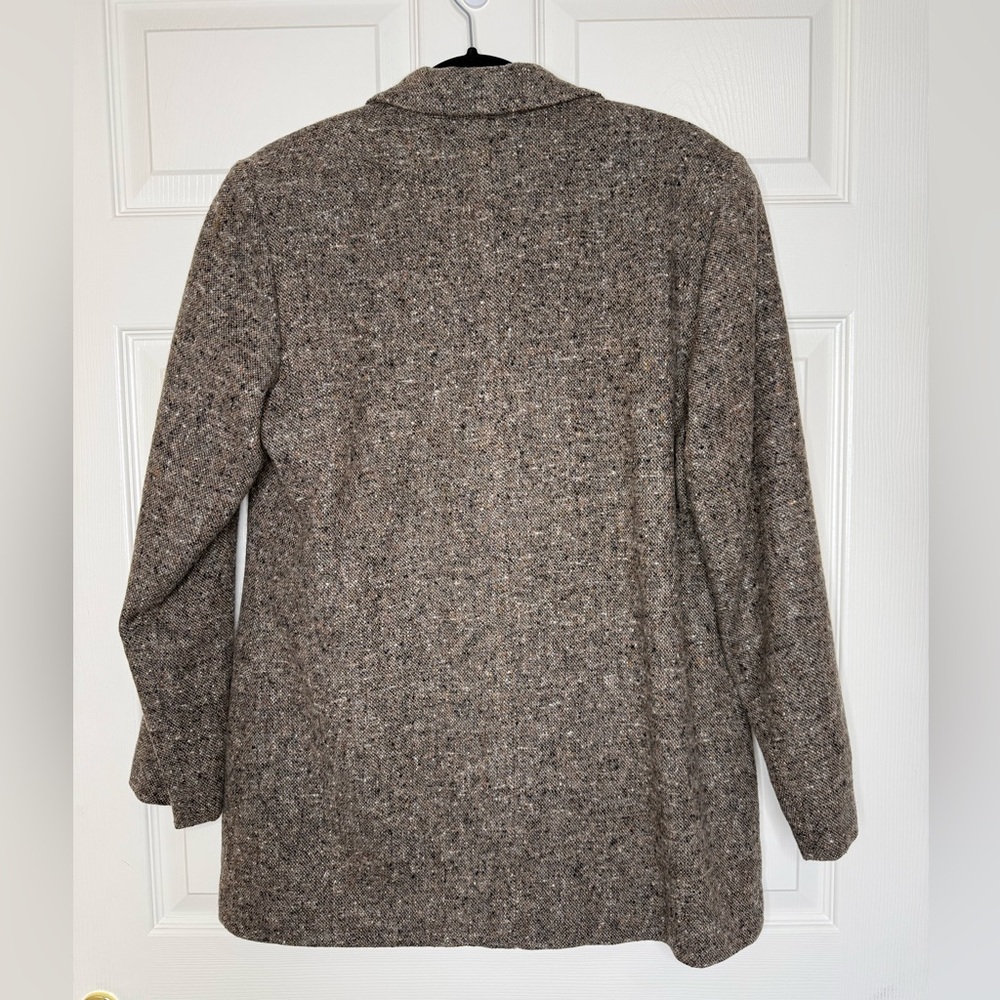 Vintage L.L. Bean Wool Tweed Blazer Jacket Size 12 USA Heritage Preppy Tailored - Picture 3 of 13